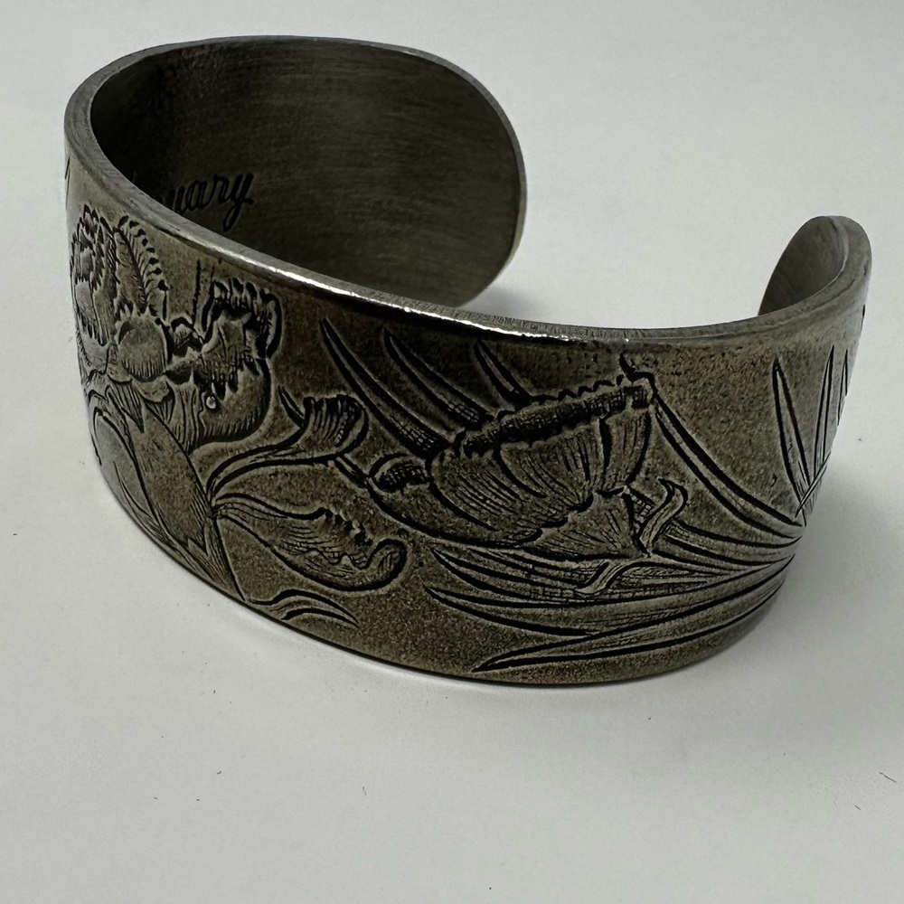 Salisbury pewter cuff bracelet - Picture 2 of 6